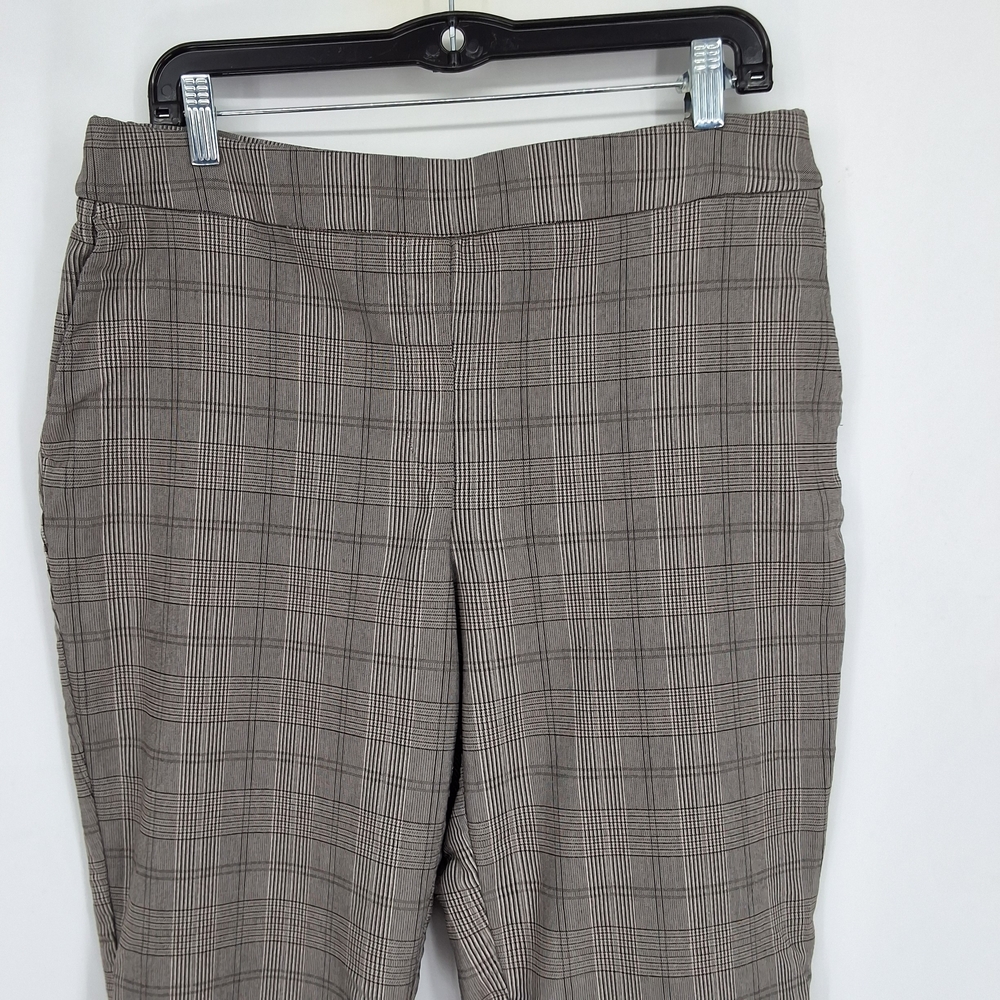 Hilary Radley Large Tan Checkered Pants - Picture 2 of 6